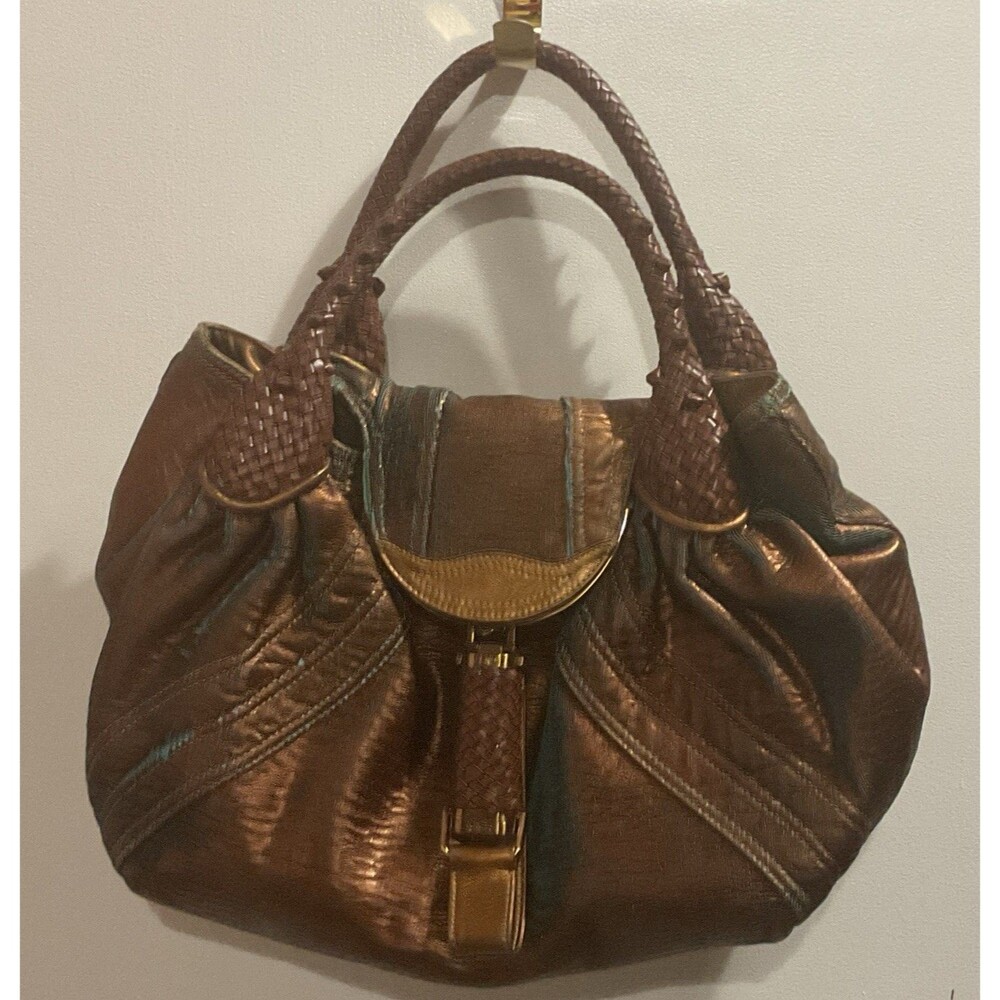 Fendi Borsa Nappa Tabacco Handbag Beautiful Hobo Bag